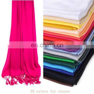 2017--120g 100% Viscose/Rayon Plain Solid Color Light Weight Pashmina Scarf/Shawl