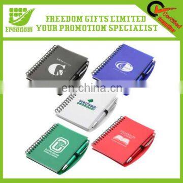 High Quyality Logo Customized Spiral Notebook With Pen