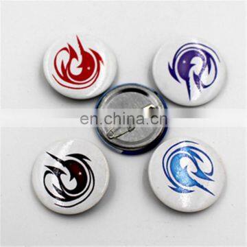 Custom Design Cloth Fabric Tin Button Badge,Factory Metal Button Graphic Art Featured Quality Craft Round,Profession Supplier