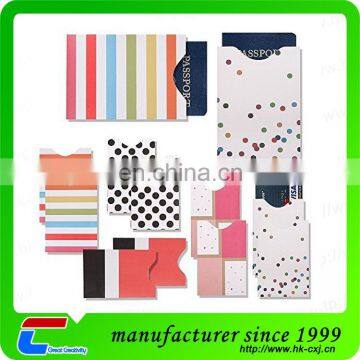 Custom Design RFID Passport Blocking Sleeve Holder