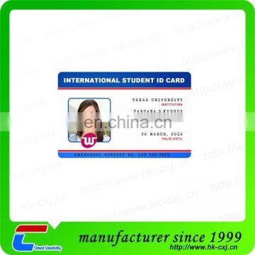 ISO LF125KHz Passive RFID Name Blank Identity Card for School