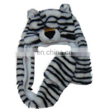 white strip tiger cap