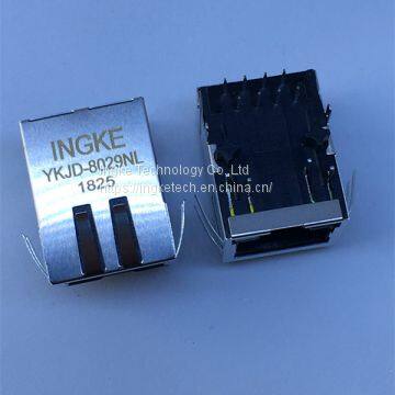 JXR0-0011NL YKJD-8029NL 100 Base-T Through Hole Tab-Down RJ45 Magnetic Jack Connectors