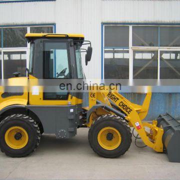 1.2ton mini wheel loader with grappler,grass folder