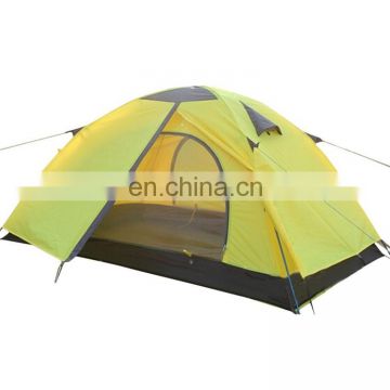 2 persons outdoor camping family tent double layers dome travel tents