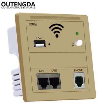 In Wall Access Point Embedded Wireless AP 86-type panel wifi Router 220v/POE Indoor WiFi USB Charge White in wall ap