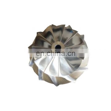 GT15-25 47.00/61.98mm 11+0 blades Turbo milling/aluminum 2618/billet compressor wheel