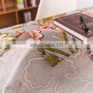 Wholesale Custom Floral Printed Cotton Table Cloth Designs Waterproof Table Cloth photo-6