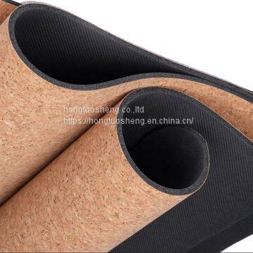 Non-Slip Custom Print Cork Rubber Yoga Mat With Body Alignment photo-2