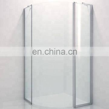 New Style Sliding Bathroom Curved Tempered Shower Glass photo-3
