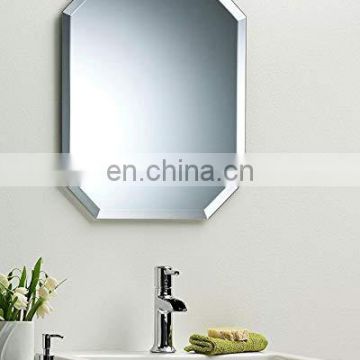 4mm big size beveled bathroom colored mirror manufacturer