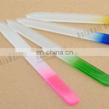 High quality crystal nail file wholesale custom printed double sided glass nail file