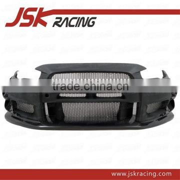 FOR MITSUBISHI EVO 10 EVO X VA STYLE GLASS FIBER FRONT BUMPER+CARBON FIBER CANARDS AND FRONT LIP FOR MITSUBISHI LANCER EVO X