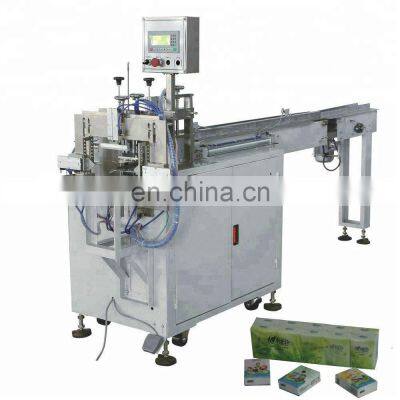 Semi automatic handkerchief paper tissue bags packaging machine