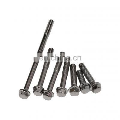 Chinese factory fasteners manufacturer different size hex head stud rod bolts engine screws for CG125 motorcycle