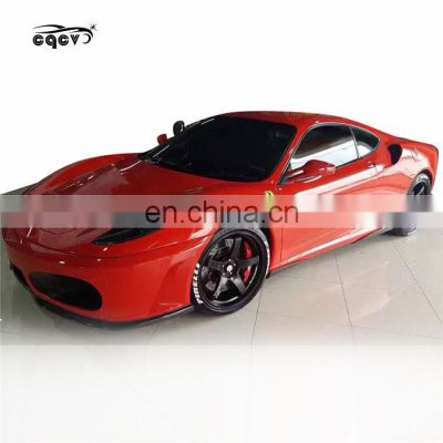 Beautiful carbon fiber HM style body kit for Ferrari F430 front spoiler rear spoiler side skirts and wing spoiler