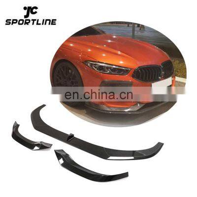 JCSportline DRY Carbon Fiber G14 G15 G16 Front Bumper Lip for BMW 8 Series M-Sport 2D 4D 2018-2020