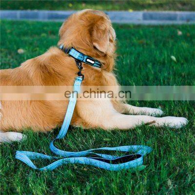 neoprene dog collar and leash set with reflective strip Amazon hot selling pet products