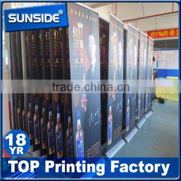 Hot Sale Aluminum Luxury Retractable Roll up Banner Stand Wide Base Roll Up-qt photo-3