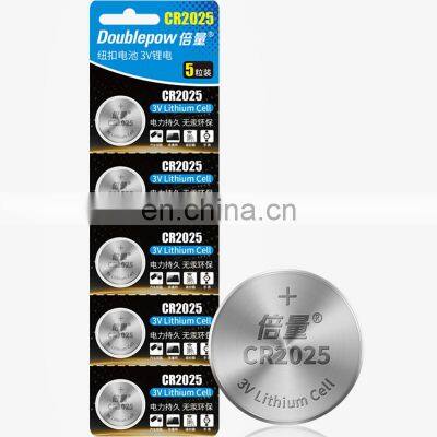 Customized logo CR2025 3V lithium button cell batteries manufacturer