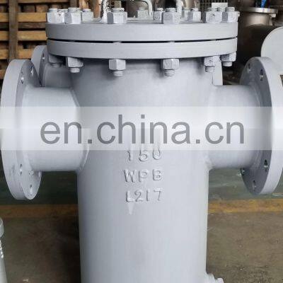Basket Strainer Stainless Steel Carbon Steel Welded Body Flange Connection 6INCH 150LB