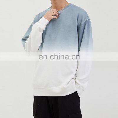 2021 Fashion New Arrival solid color thick cotton customized design spring men sweatshirt clothing 2021