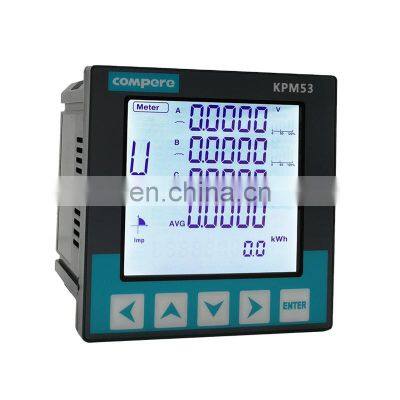 KPM53 RS485 Modbus communication remote control smart digital commercial electric meter