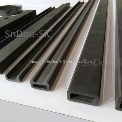 RBSiC Beams with silicon carbide Ceramic 1380C supplier by China Tangshan SnDou SiC Ceramics Factory