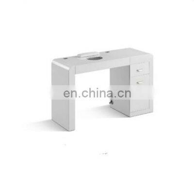 Hot Sale Modern Beauty Salon Nail Furniture French Style High Gross Manicure Table With Dust Collector photo-5