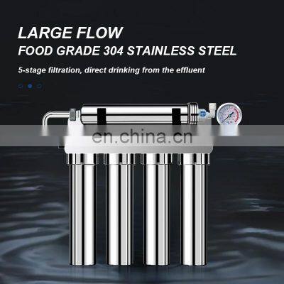 Household 5 Stages Stainless Steel UF Water Purifier With Ultra Filter Membrane photo-2