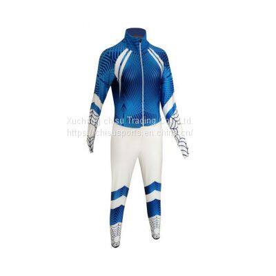 custom Design One Piece Zipper Long Sleeve Short Track Ice Speed Skating Skin suit racing suits Short track skating suit