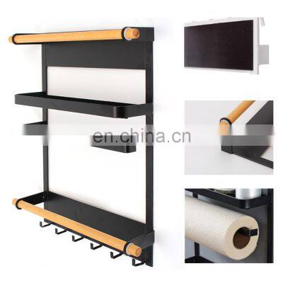 ODM Modern Magnet Shelves Kitchen Holder Single Tier Side Storage Organizer Refrigerator Magnetic Spice Rack For Fridge