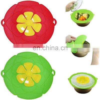 Multi-Function Kitchen Silicone Spill Stopper Boil Over Safeguard Anti Spill Lid Cover for Prevent Pot From Boiling Over photo-2