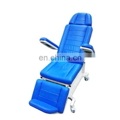 HC-M105A height adjustable Electrical blood collection chair mobile blood donor chair with wheels