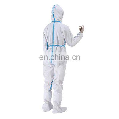 Wholesale splash resistance made of SF material protection disposable coverall type 5/6 workwear