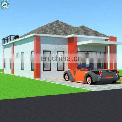 Newest Design Prefab House Modular Container System Home with Hipped Roof 4m High Ceiling House in Cambodia