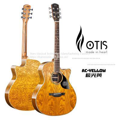 Stock 41 inch GA Body High Grade Fashion Style Solid Wood Acoustic Guitar