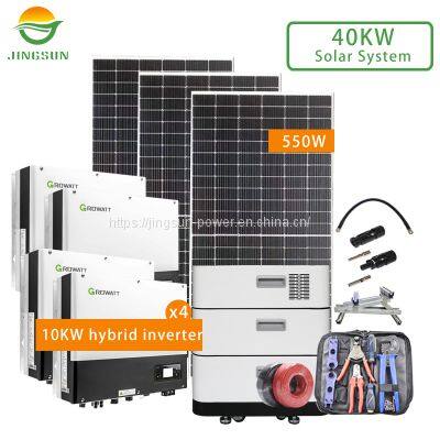 40KW Solar System 550W panels