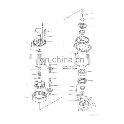 21N-26-00070 21N-26-00120 PC1250-7 Excavator Swing Machinery PC1250-8 Swing Gearbox