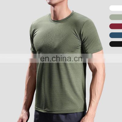 High quality men's plain t-shirts oversized tshirt wholesale gym t shirt custom logo running t shirt