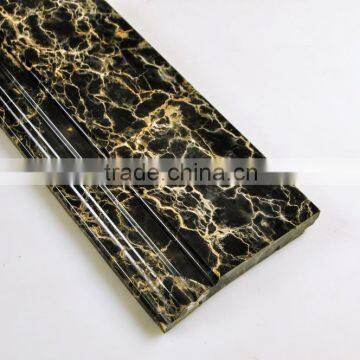 Portopo Black Marble Skriting 600*150mm photo-4