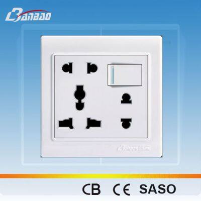 13A 1gang 7pin Wall Socket