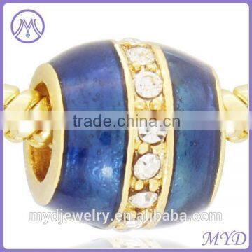 Enameled Easter Faberge Egg Bead for European Charms Bracelet photo-2