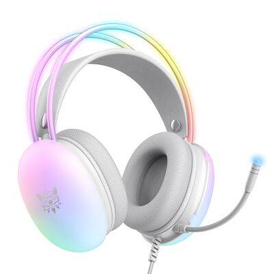 ONIK UMA X25 Headset FULL RGB Light Effect HD Microphone Freely Bent Noise Reduction Independent Sound Control Headphones