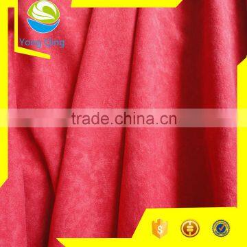 Pink Velvet Upholstery Tricot Warp Knitting Fabric for Cushion photo-4