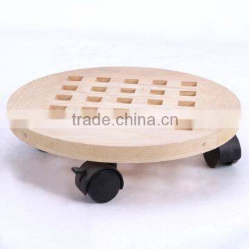 movable wooden Flower display Shelf, Plant Stand