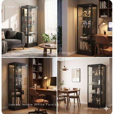 Sturdy Frame Glass Cabinet | for Heavy Items in Stock in USA | Fast Local Delivery | JUN TUO
