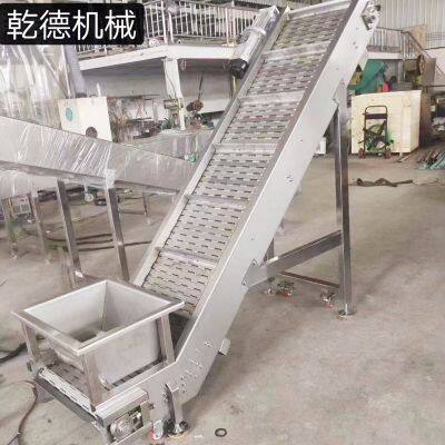 Climbing chain plate conveyor factory production customized feeding conveyor assembly line