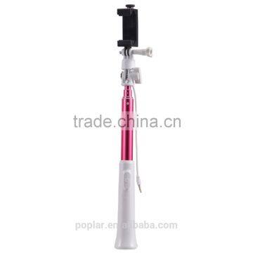 Competitive price Monopod wired selfie sticks with screw