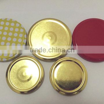 28mm/38mm/43mm/53mm/63mm/70mm/82mm metal lug cap, twist off glass jar lids